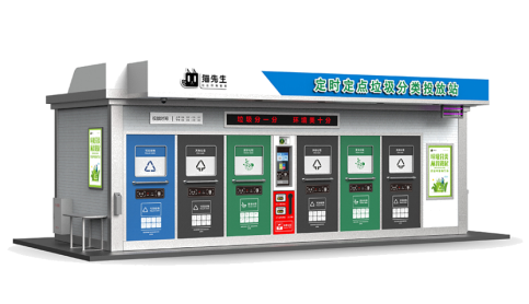 華展貓先生，智能垃圾分類房，定時定點垃圾收集點