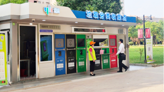 華展貓先生，垃圾分類運(yùn)營，社區(qū)垃圾分類房